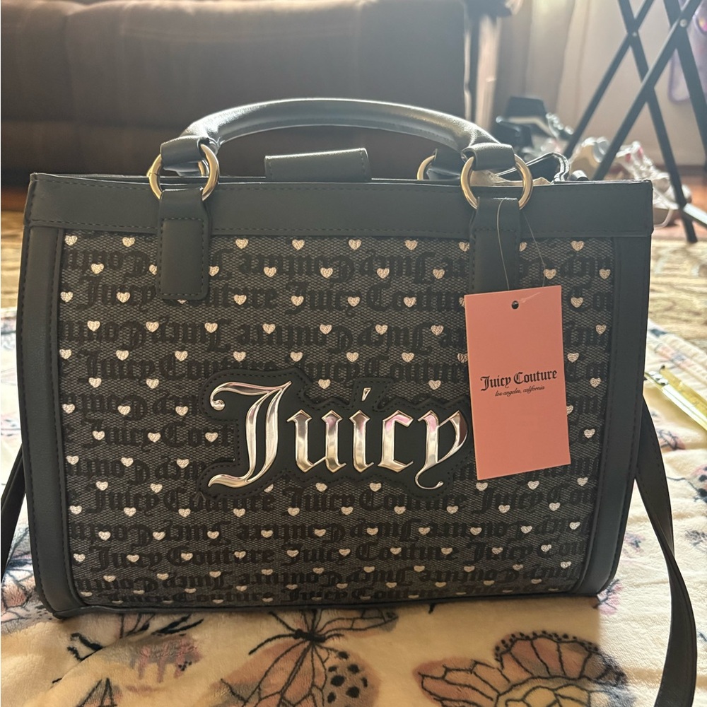 Juicy Couture silver heart bag